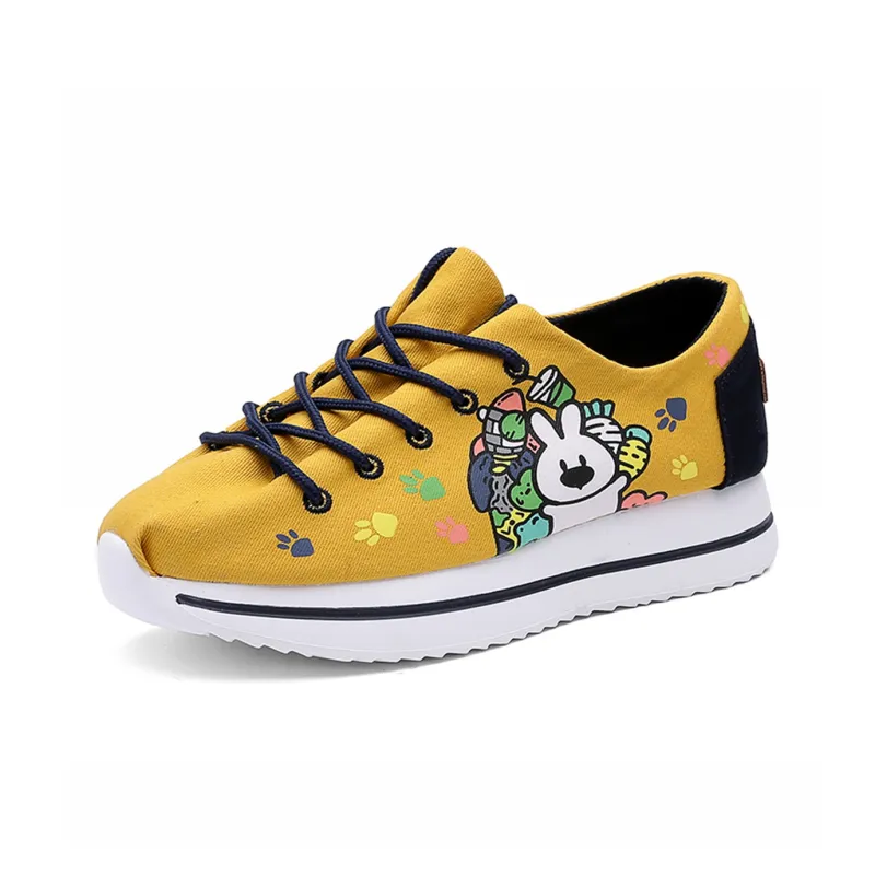 TT&MM Coverage Wear-Resistant Lightweight Breathable Quick Dry Water-Resistant Low-Top Canvas Shoes Women's White-1