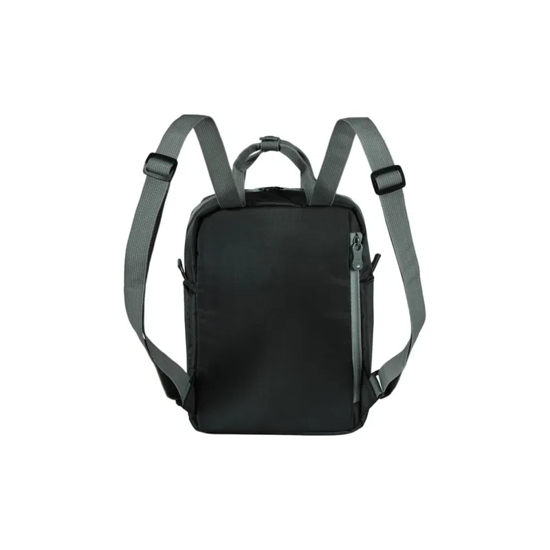 LEXON Polyester Backpack, Shoulder Bag, Handbag Regular Women's Red/Brown/Light Gray/Black-8