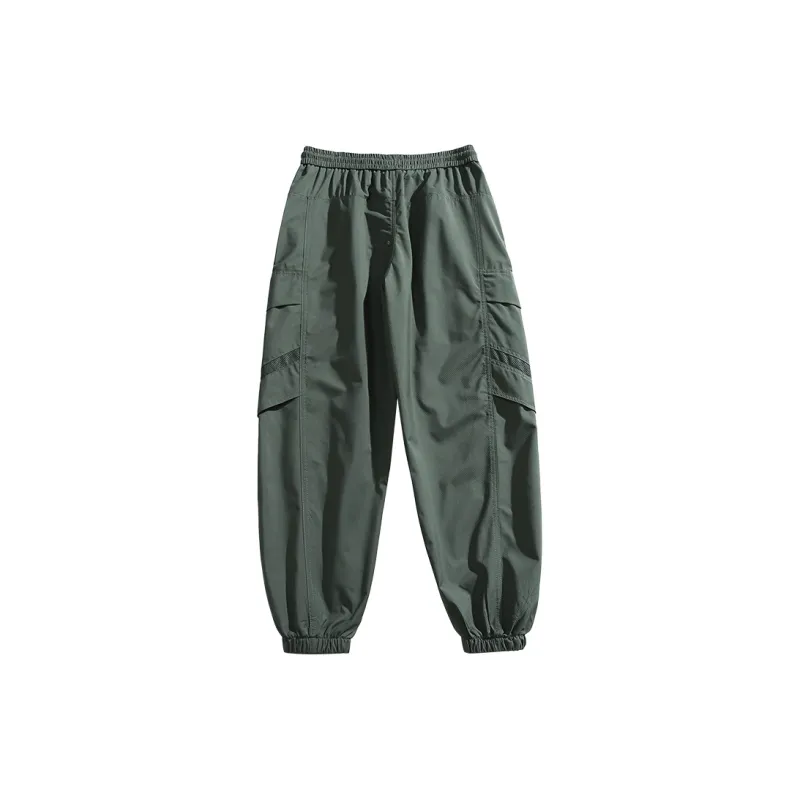Jeep Elastic Cuff Loose Fit Workwear Sweatpants Casual Windbreaker Pants Unisex-8