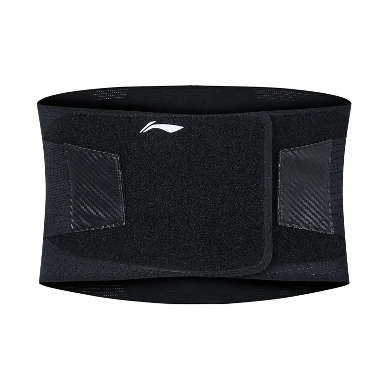 LiNing Back Support Braces Breathable Protective Compression Slip Resistant Black Polyester-0