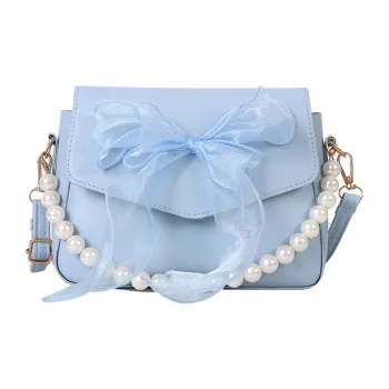 HCXK Pu Crossbody Bag Medium Size Women's Black/Blue/Pink/White