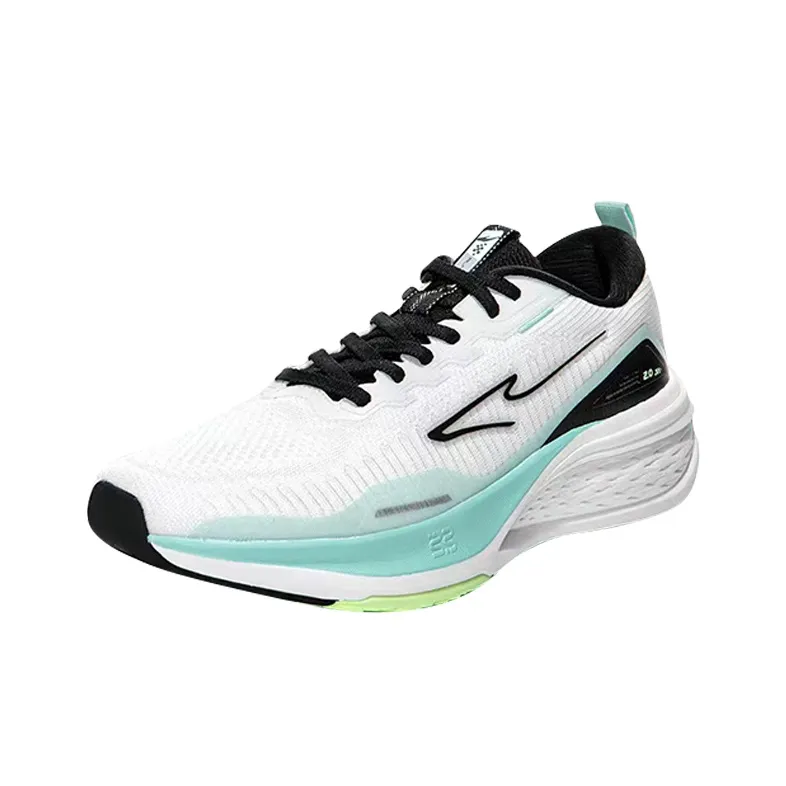 Erke Bullets Low Top Running Shoes Men's White Bubble Green-2