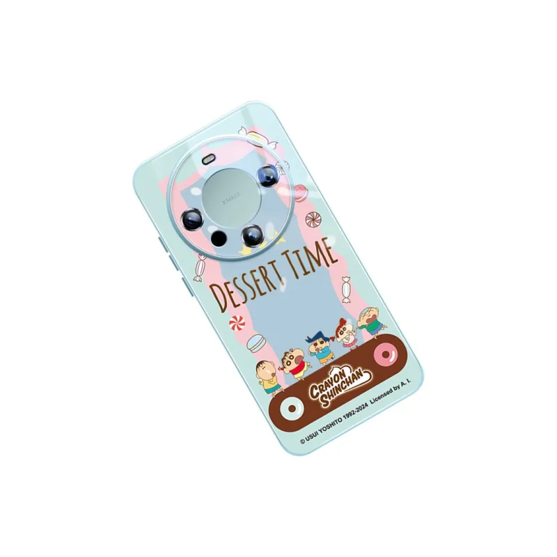 Sen Dog x SHINCHAN Glass Material Cute Creative Individual Phone Cases Applicable To Huawei Mate60Pro/50/40-5