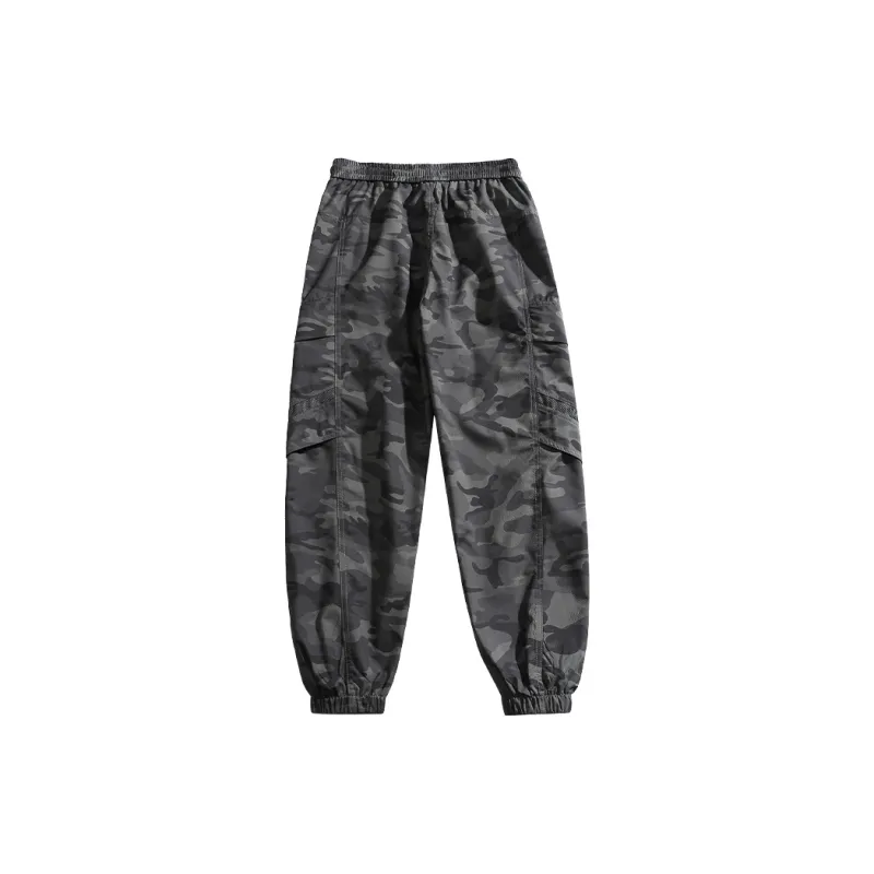 Jeep Elastic Cuff Loose Fit Workwear Sweatpants Casual Windbreaker Pants Unisex-22