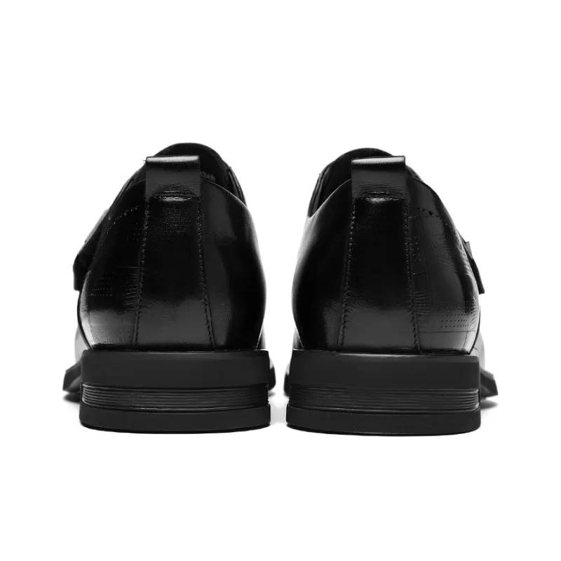 HLA Casual Business Formal Leather Shoes Genuine Leather Wedding Groom Derby Shoes Men's-3