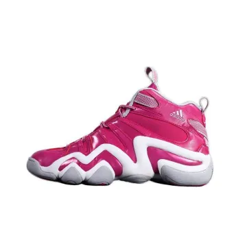 Adidas Crazy 8 Anti Slip Wear Resistant Mid Top Vintage Basketball Shoes Men's Red Gray