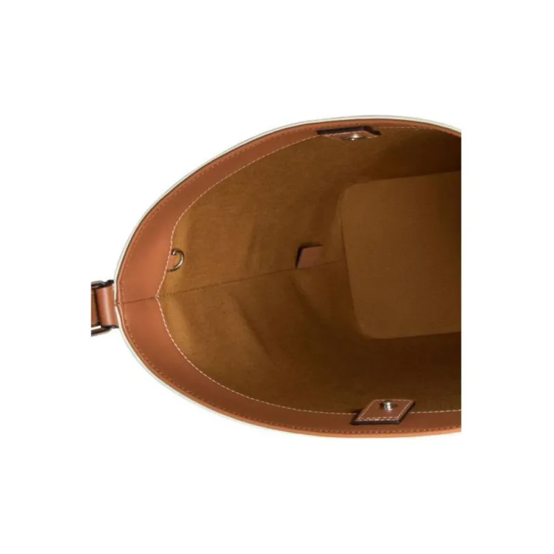 CELINE Triomphe Canvas With Calfskin Bucket Bags Shoulder Bag Crossbody Bag Men's Ecru-3