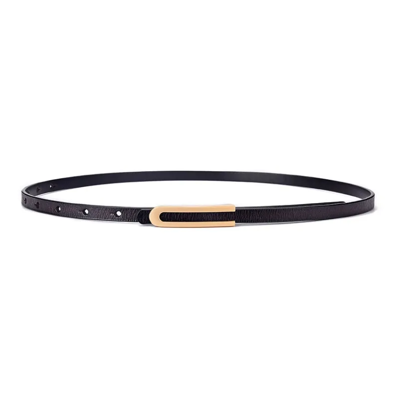 AAJF 2024 New Arrival Thin Belt For Women's Genuine Leather Versatile Dress Decoration Thin Belt For Pants Women's-2