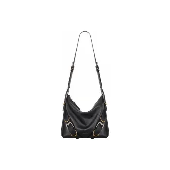 GIVENCHY Voyou Cow Leather Crossbody Bag, Shoulder Bag Women's Black