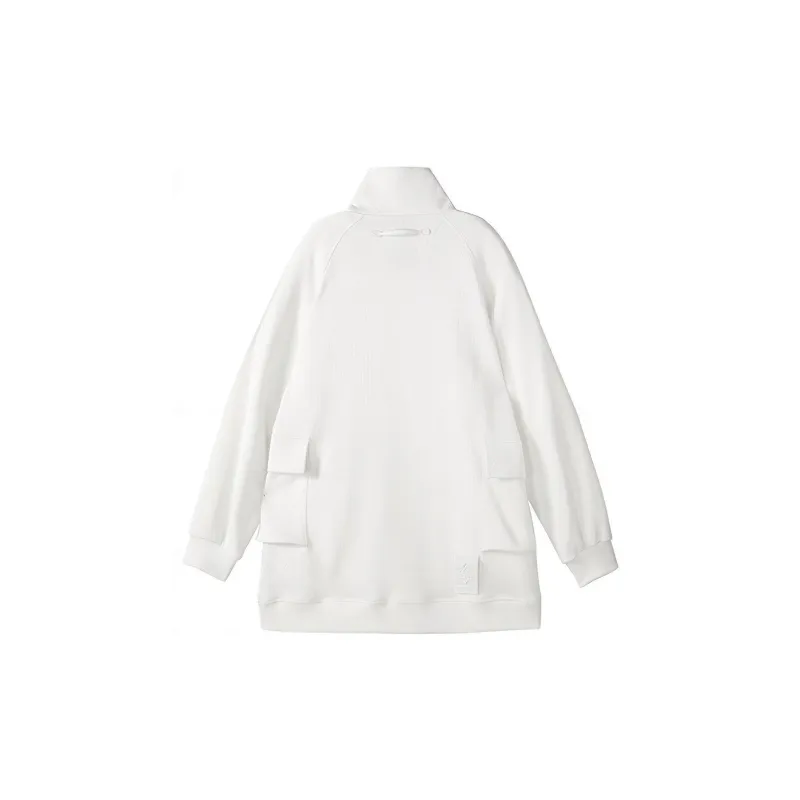 NORVINCY Outerwear Trendy Brand Half Open Collar Without Hood Sweatshirt Unisex-3