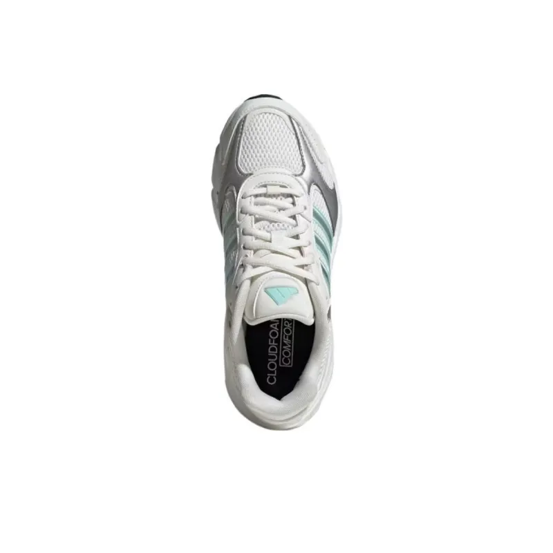 Adidas Crazychaos 2000 'White/Core White/Silver Met/Semi Flash Aqua' Sneakers-6