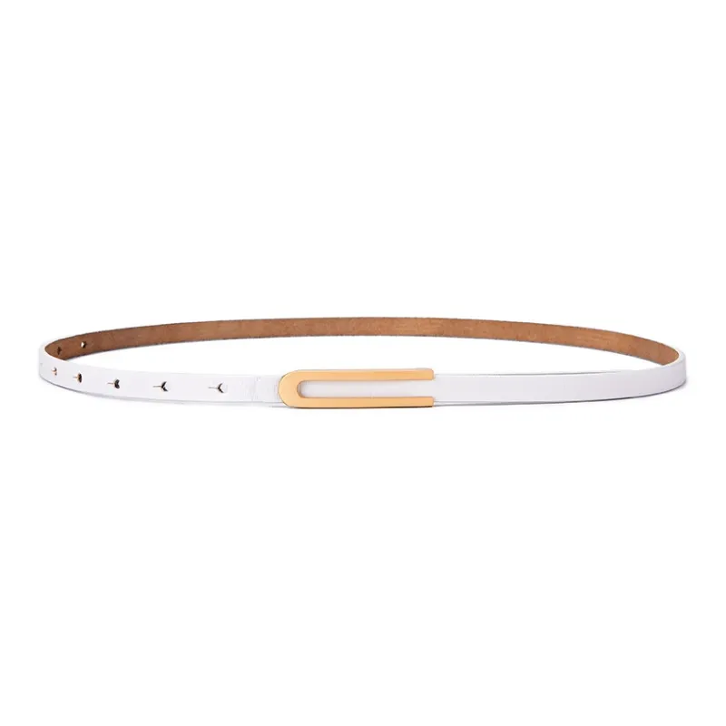AAJF 2024 New Arrival Thin Belt For Women's Genuine Leather Versatile Dress Decoration Thin Belt For Pants Women's-0