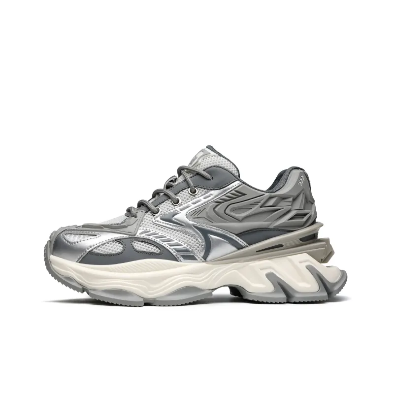 MILLIE'S Low Top Chunky Sneakers Men's Silver-0