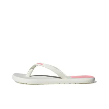 Adidas Eezay Odor-Resistant Slip-Resistant Flip Flops Unisex White Pink