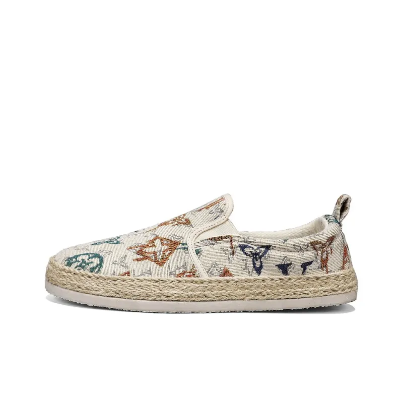 Bull charm Espadrilles Men Beige/Black-0