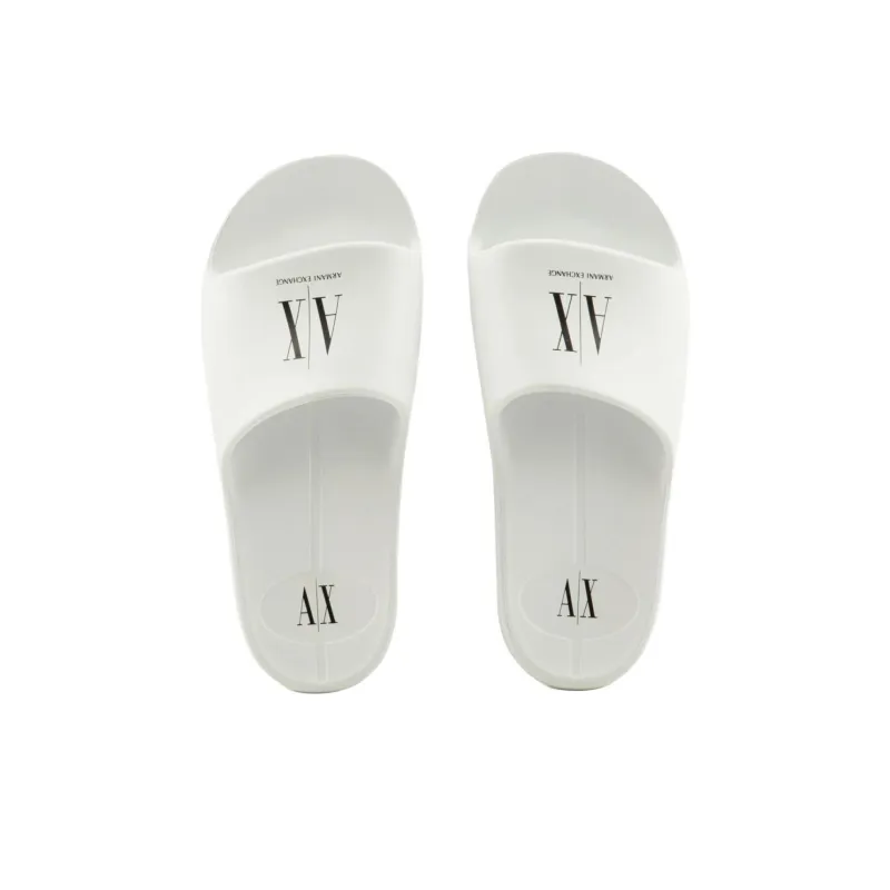 ARMANI EXCHANGE Slide Slippers Women's White-3