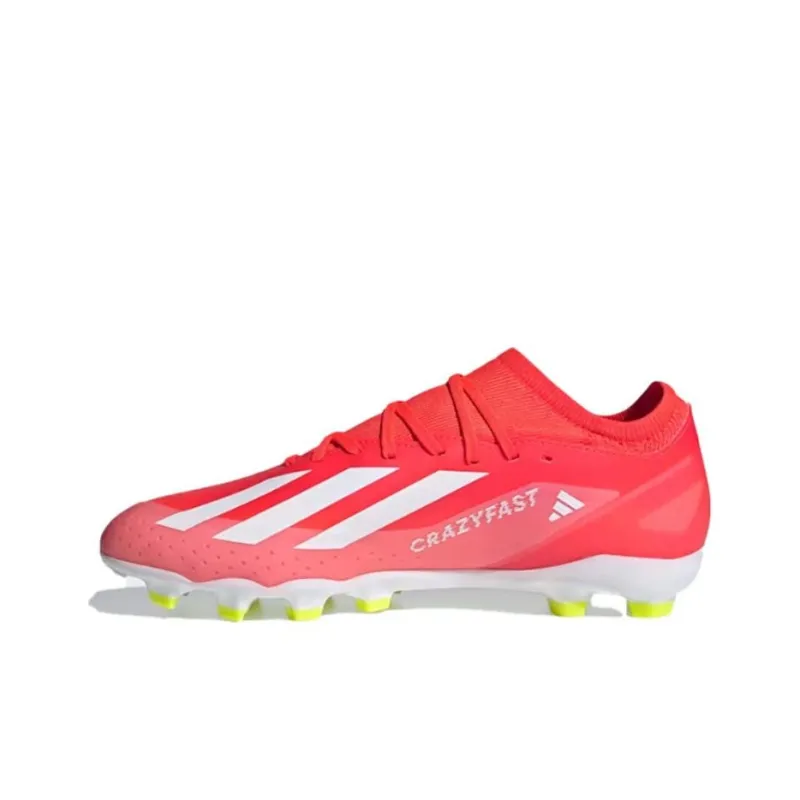 Adidas X CRAZYFAST LEAGUE Artificial Ground Anti Slip Wear Resistant Soccer Shoes Men's Red White-1
