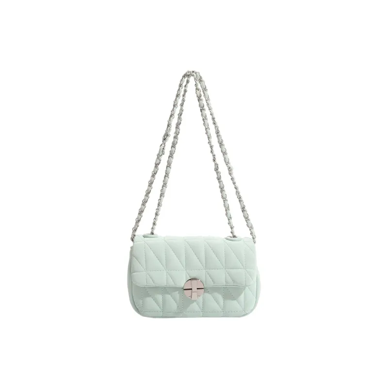 Aini Rabbit PU Shoulder Bag, Crossbody Bag Regular Women's Light Green/Pink/Silver/Black-1