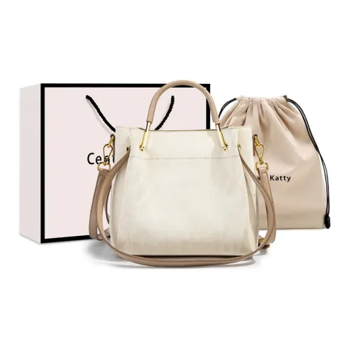 CentarlKatty Handbags Light Khaki With Beige Accents