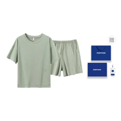 Floating Light Islands Pajama Set Women's Vanilla Green
