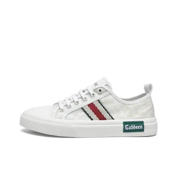 Cabbeen Breathable Low Top Skateboard Shoes Men's White Street Design Feel, Romantic Love Confession
