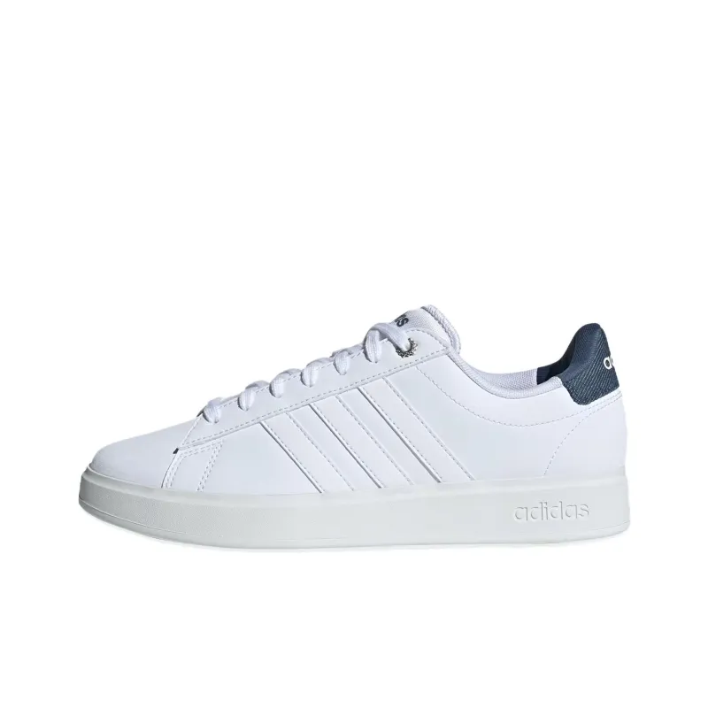 Adidas GRAND COURT 2.0 Slip Resistant Low Top Skateboard Shoes Women's White Blue-0