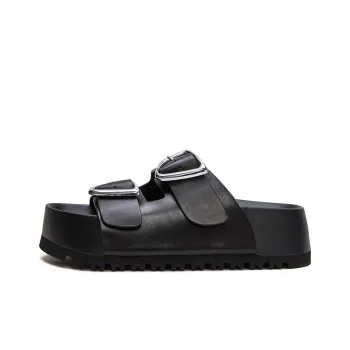 Jay Metal Slip Resistant Abrasion Resistant Slide Slippers Women's Black