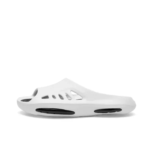 Cabbeen EVA Cut Out Quick Dry Slide Slippers Men's White
