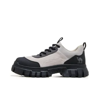 CAMEL Work Boots Men Low Top Light Gray/Dark Gray