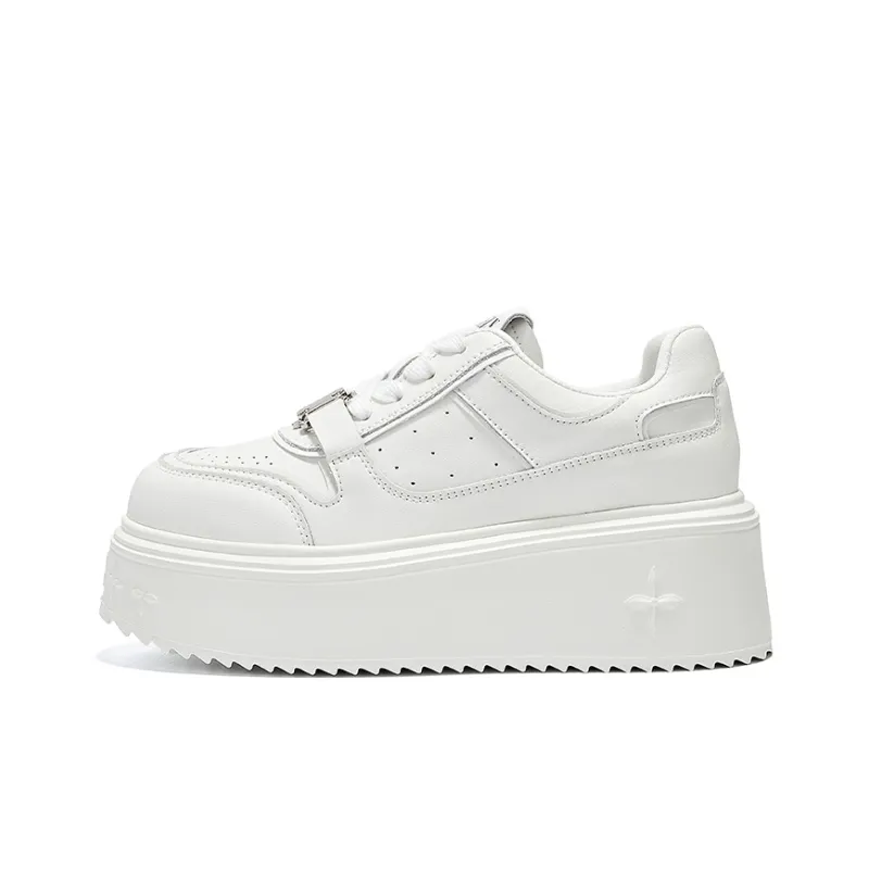 BURGELY Coverage Support Height Increasing Low Top Skateboard Shoes Women's-0