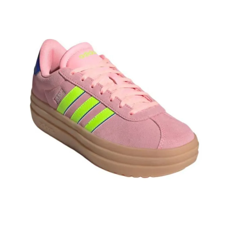 Vl Court Women's Adidas Bold 'Pink Spark Lucid Lemon'-4