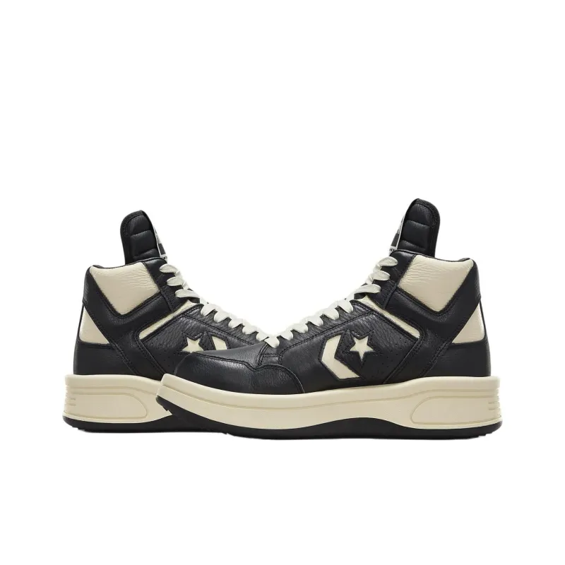 Converse Weapon Skateboard Shoes Unisex High-top Black/beige-4