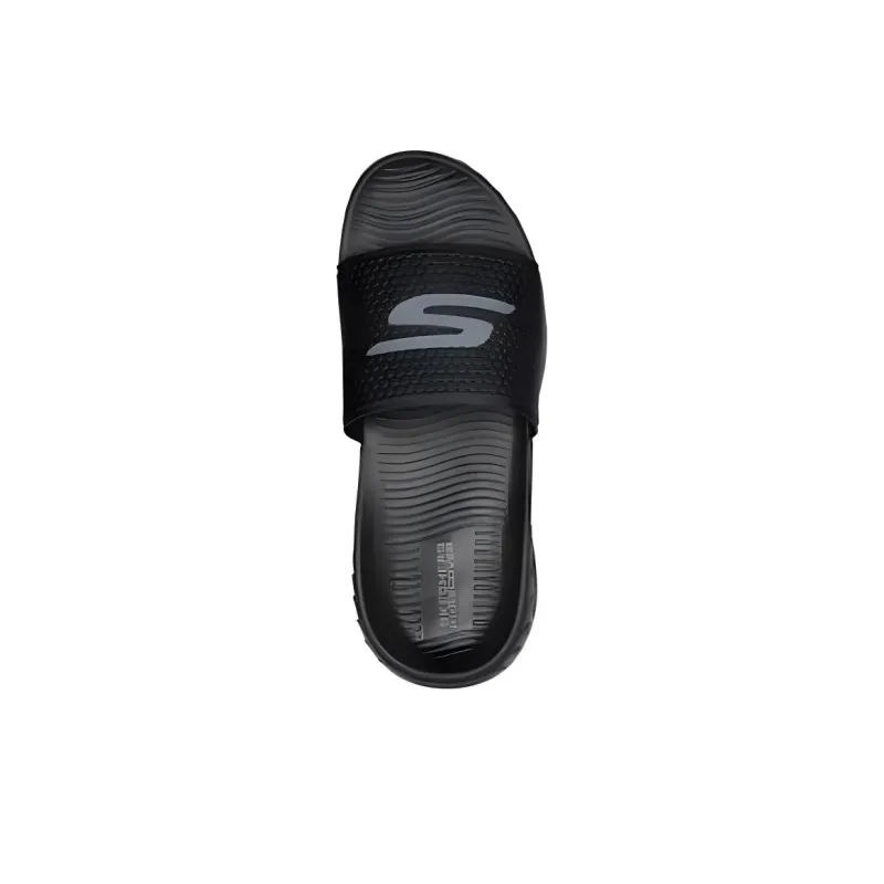 Skechers GO RECOVER Slide Slippers Men's Black-3