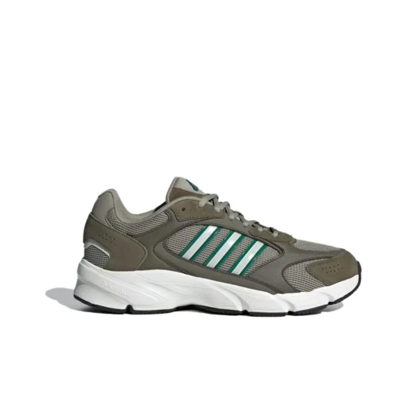 Adidas CRAZYCHAOS 2000 Cushioning, Slip Resistant, And Breathable Low Top Casual Running Shoes Men's Linen Green-1