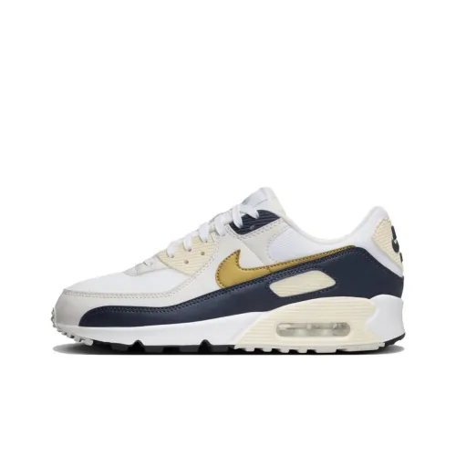 Nike Air Max 90 Running Shoes Unisex Low-Top Beige/Zongzi Black