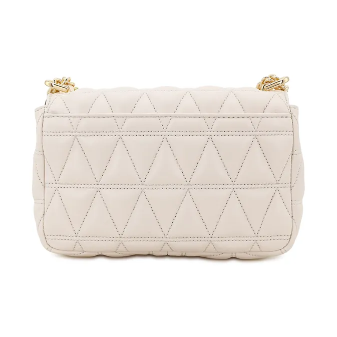 MICHAEL KORS Sloan Sheepskin Chain Bag, Shoulder Bag, Crossbody Bag Small Size Women's Cream-3