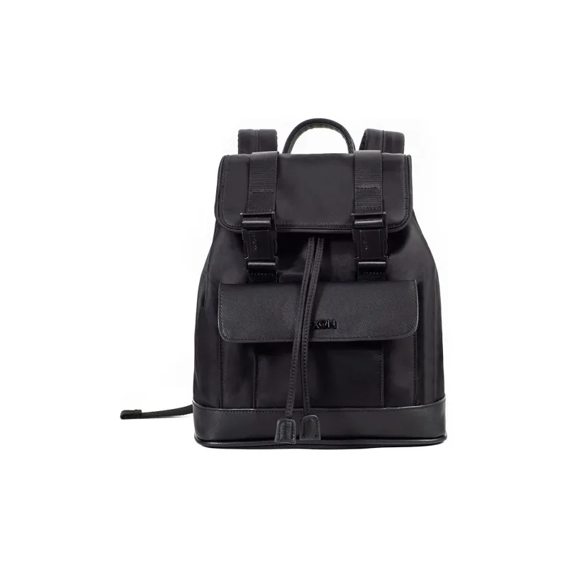 LEXON Nylon Backpack Handbag Small Size Women's Black/Gray-0
