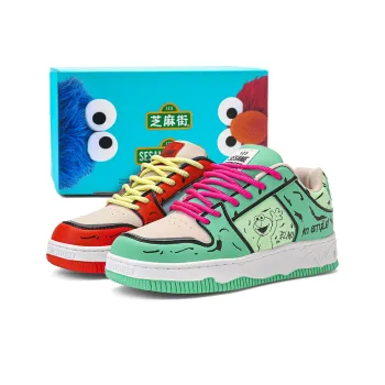 SESAME STREET Height Increasing Wear Resistant Lightweight Breathable Slip Resistant Low Top Skateboard Shoes Unisex