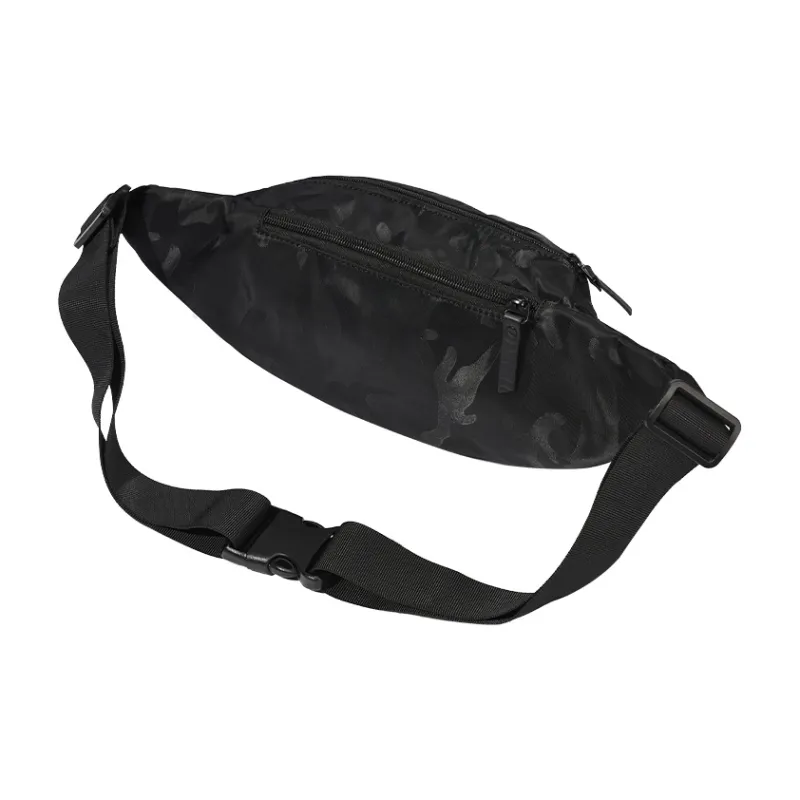 Yohji Kimura Oxford Crossbody Bag, One Shoulder Sling Bag Trumpets Men's Camouflage Black/Black-23