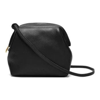 ST&SAT Top Grain Cow Leather Shoulder Bag Crossbody Bag Small Size Women's Elegant White/Khaki/Elegant Black
