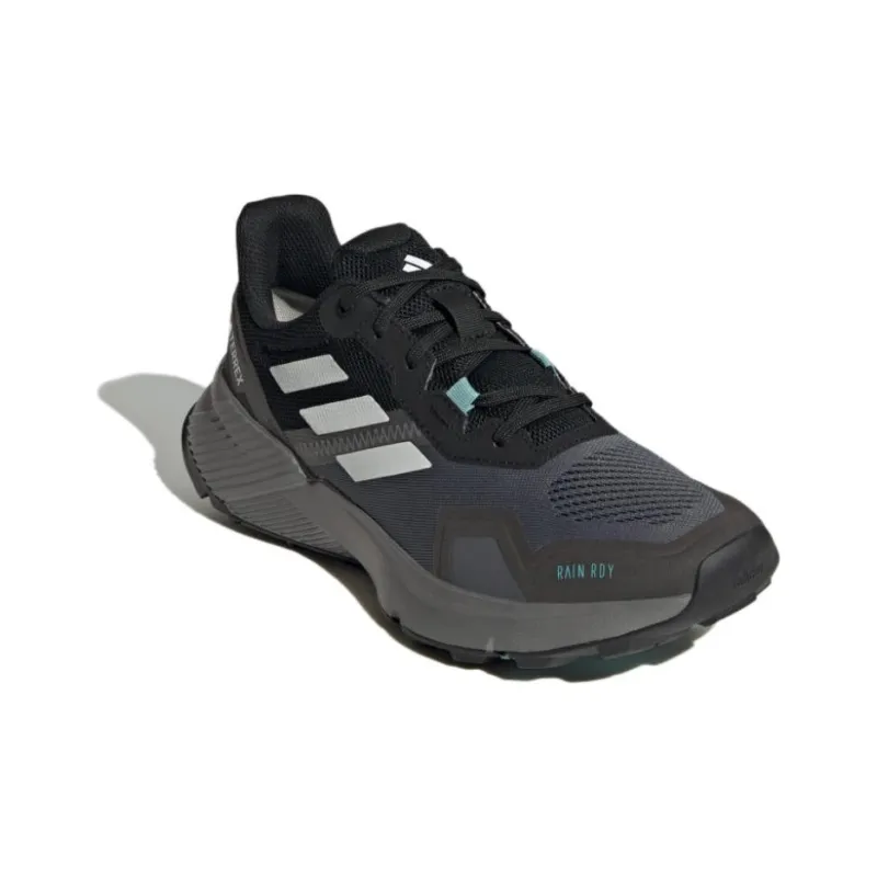 Adidas Abrasion Resistant Low Top Running Shoes Women's Black Gray-2