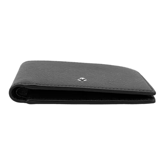MONTBLANC Full grain Calf Leather Wallet Regular Men's Black-6