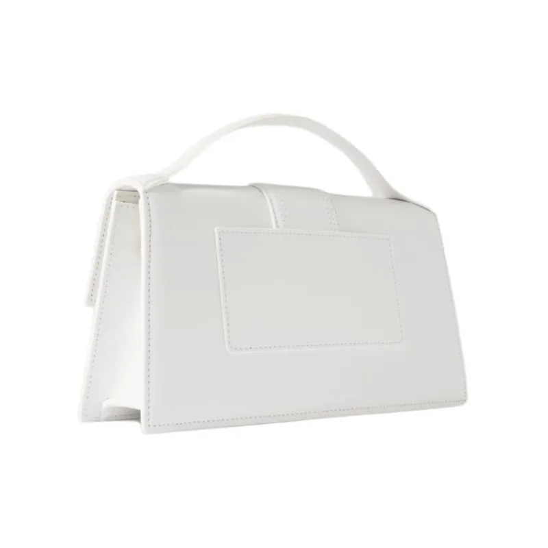 Jacquemus Cow Leather Shoulder Bag Crossbody Bag Handbag Medium Size Women's White/Black-1