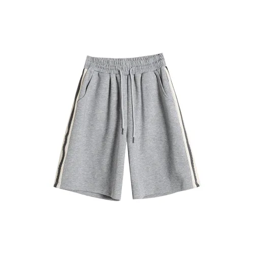 Muzi Casual Shorts Women's Light Gray