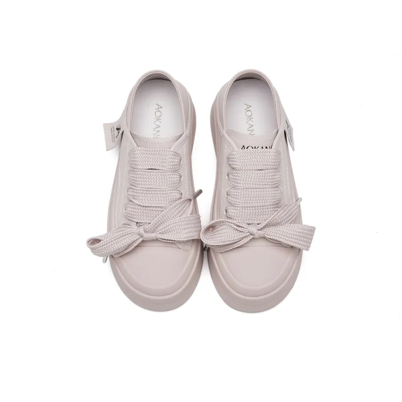 AOKANG Casual Shoes Women's Low Top Dusty Pink/Ecru-2