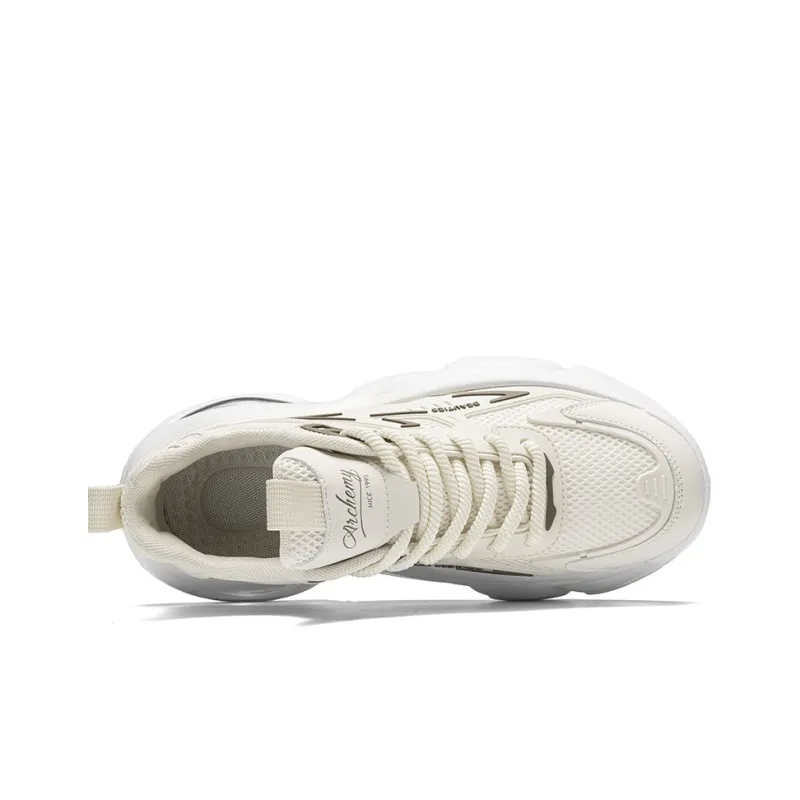 Magelly Chunky Sneakers Men Low Top Beige-3