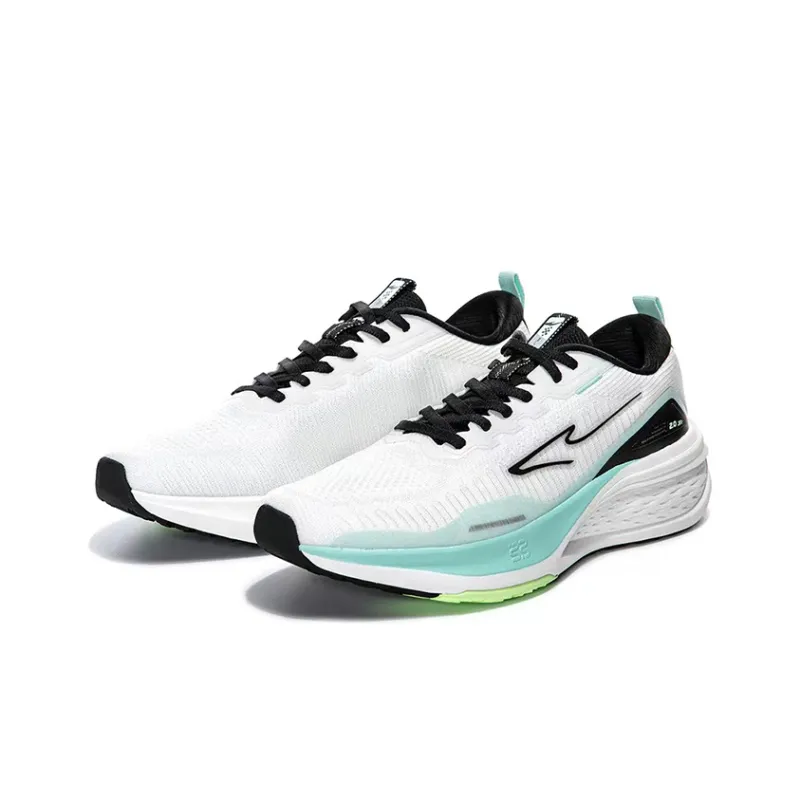 Erke Bullets Low Top Running Shoes Men's White Bubble Green-1