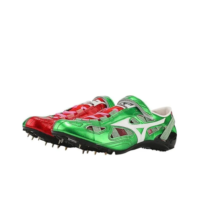Mizuno Cushioning Anti-Slip And Wear-Resistant Running Shoes Unisex Green Black-2