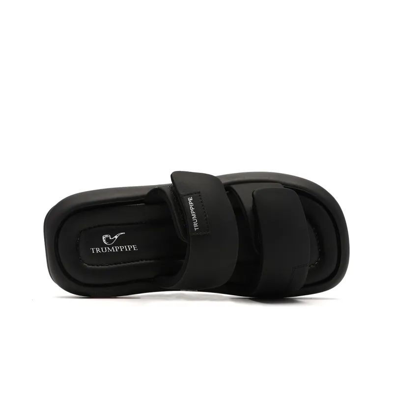 TRUMPPIPE Slide Slippers Men's Black-3