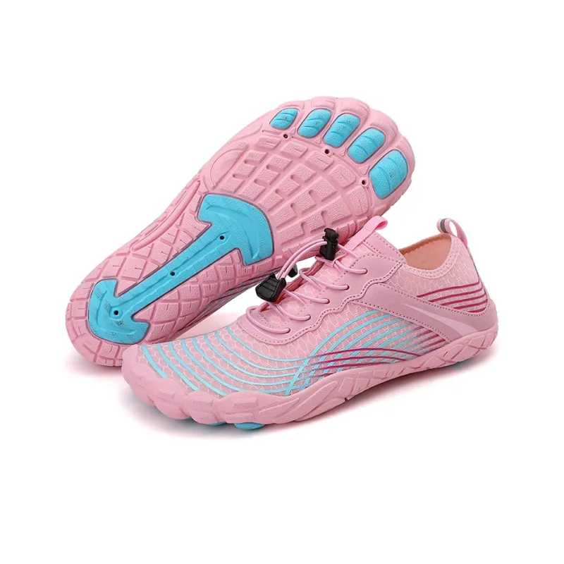 GESENLANG Slip Resistant, Breathable, Quick Dry River Trekking Shoes Women's Pink-4
